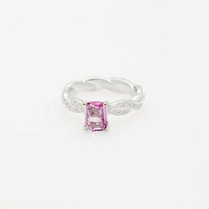 2.25 CT VS!!! PINK NATURAL SAPPHIRE WEDDING RING!